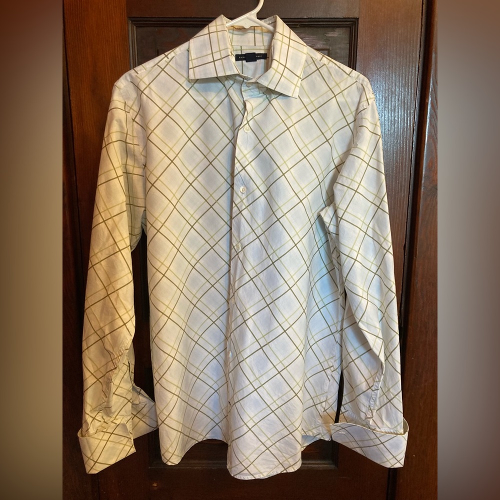 Banana Republic Men’s Dress Shirt, 15-15.5 Medium, French Cuffs